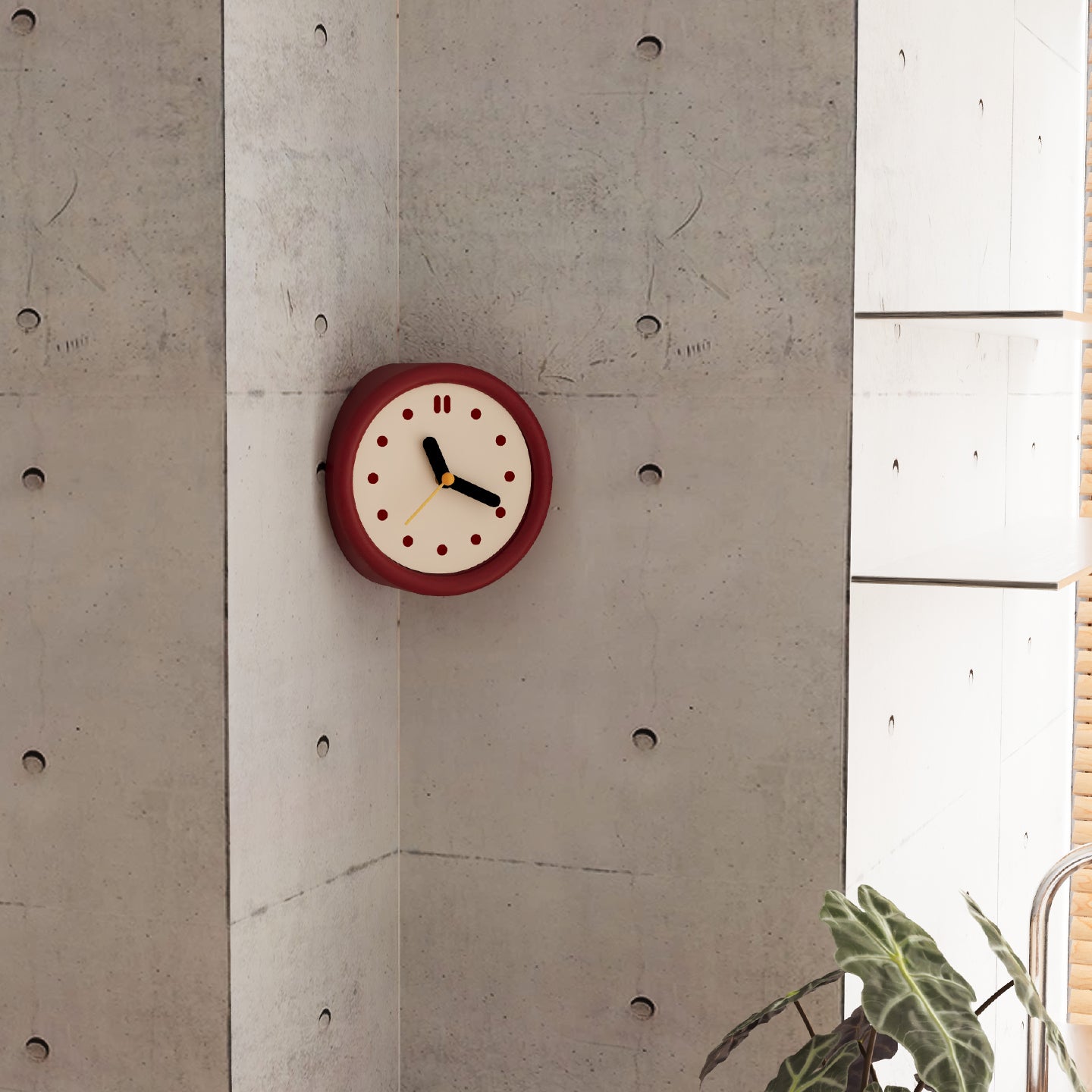 Red Corner Time Clock-3