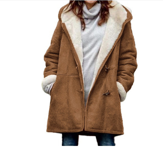Winterknoopjas Modieuse warm kappiebaadjie met sakke Damesklere
