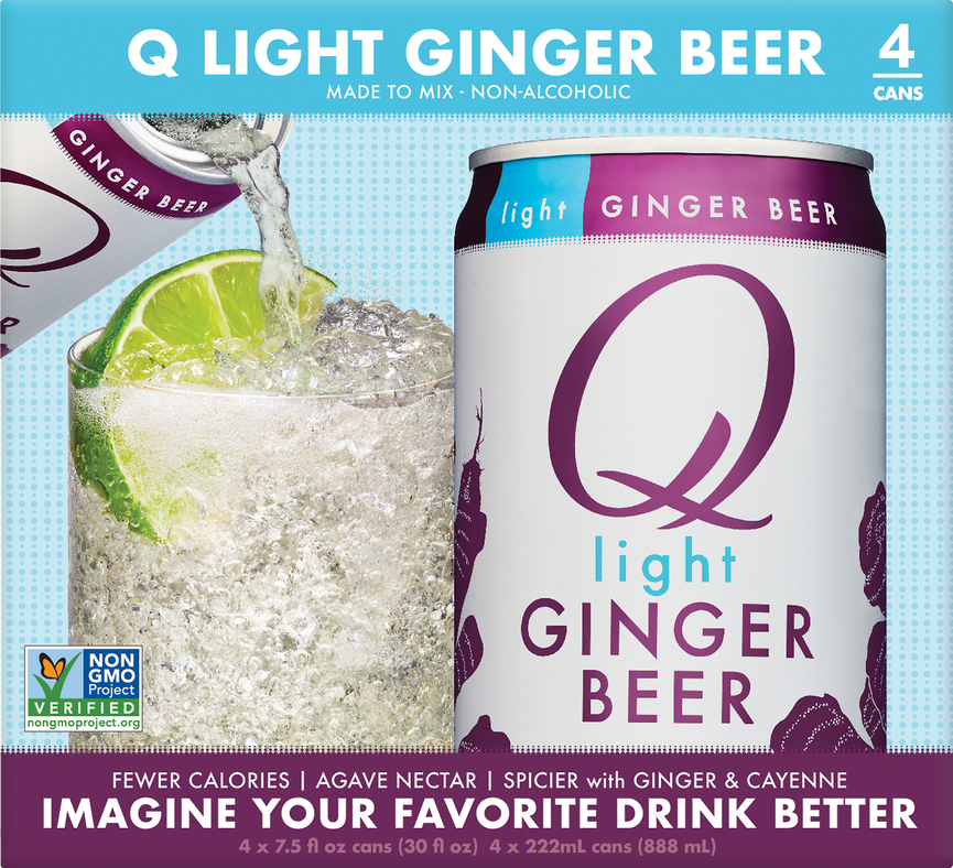 QDR LIGHT GINGER BEER ( 6 X 7.5 OZ   )-0
