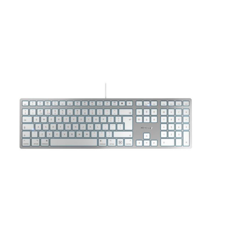 CHERRY KC 6000C FOR MAC klávesnica Univerzálne USB QWERTY Nordická Strieborná (JK-1620PN-1)-0