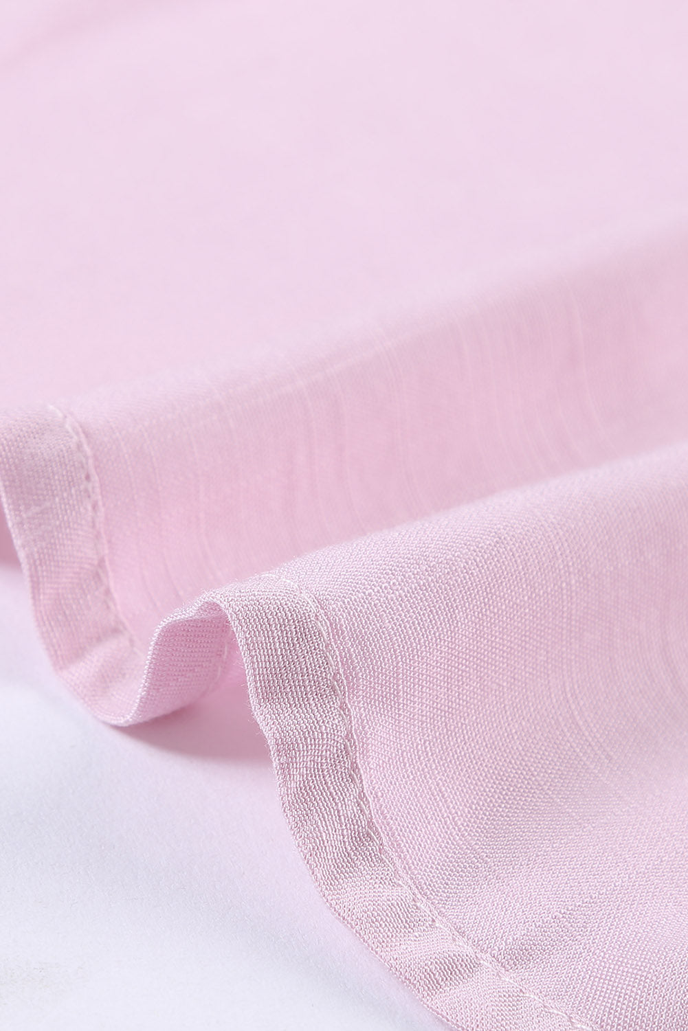 Pink Hollow-out Tank Top