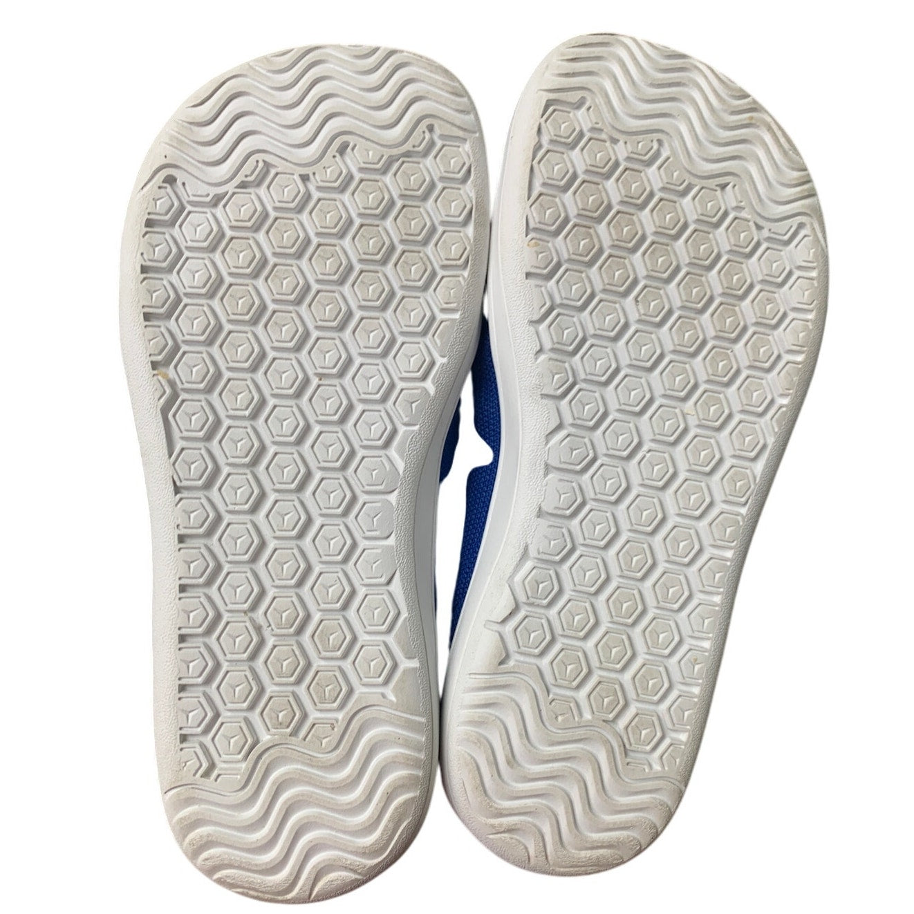 Hobibear Boys Size 1 Blue Hook Loop Wide Toe Box Elastic Lace Athletic Shoes