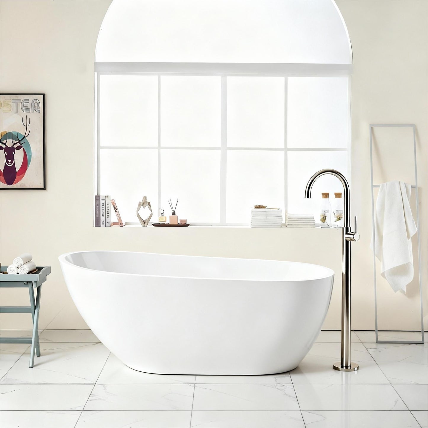 67" Acrylic Freestanding Bathtub