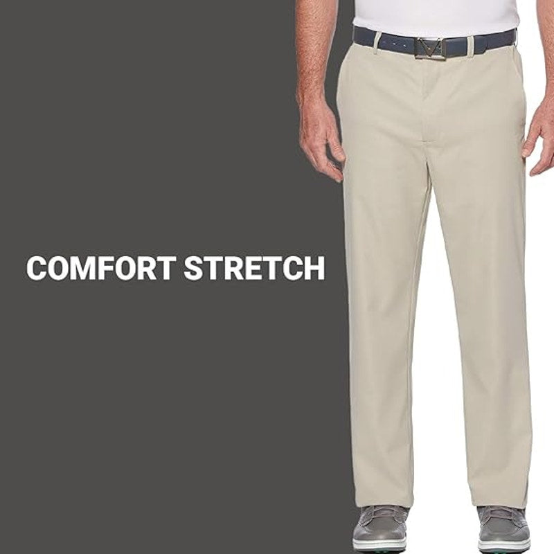 Callaway Mens 36 X 32 Khaki Pro Spin Stretch Active Waistband Golf Pants