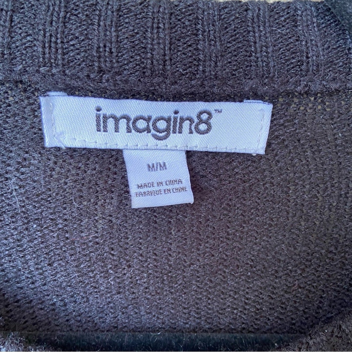 Imagin8 Womens Medium Ugly Christmas HO HO HO Pour The Merlot Knit Sweater