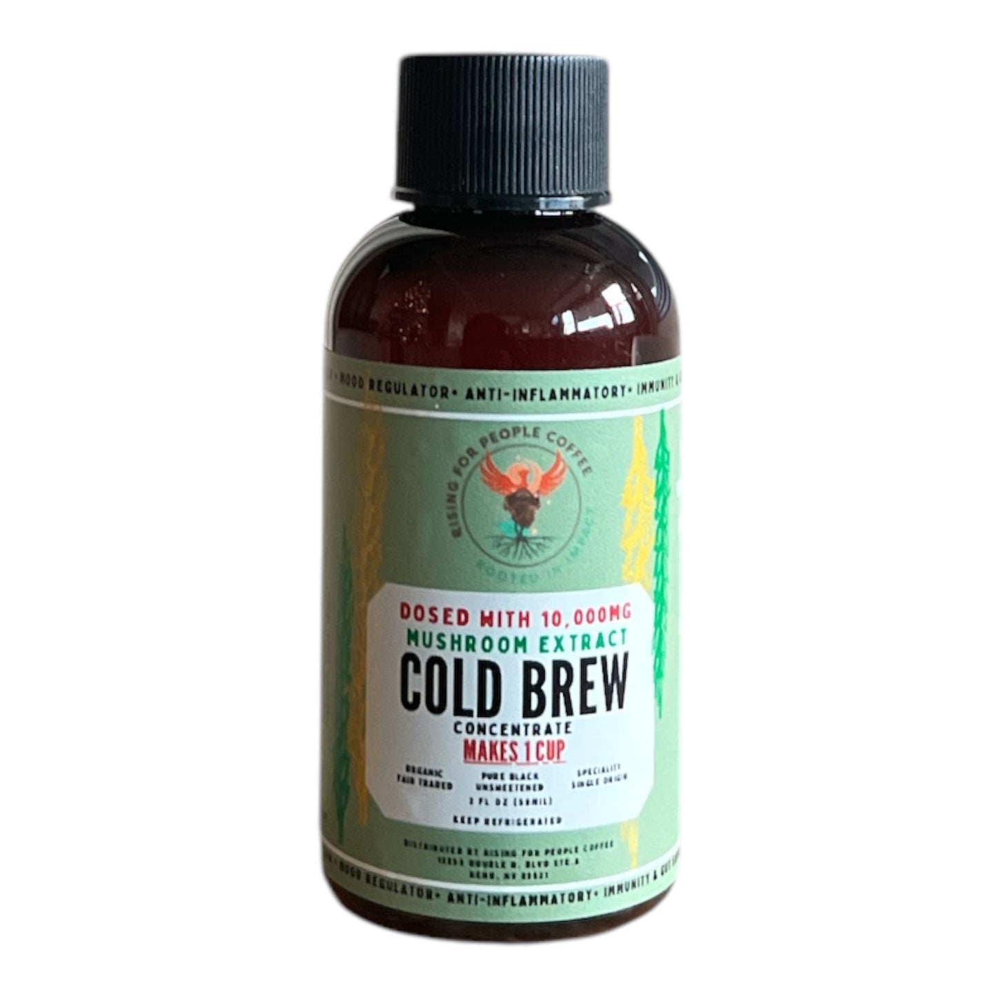 2oz Travel Happy Mushroom Cold Brew Concentrate Coffee-2