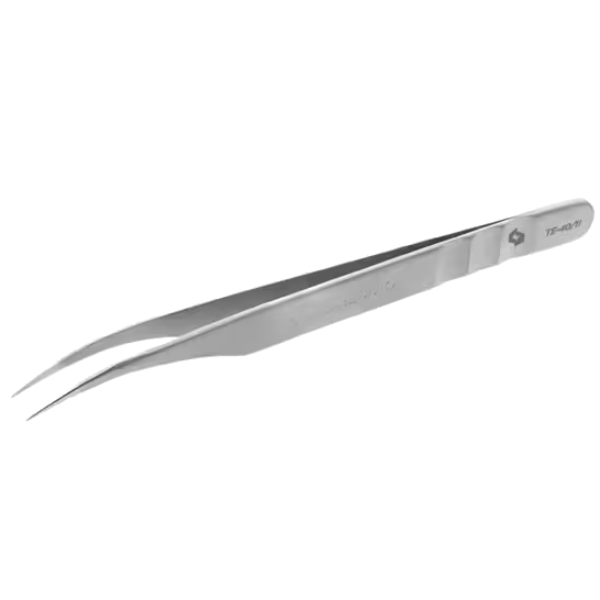 STALEKS PRO EXPERT 40 TYPE 11 EYELASH TWEEZERS CURVED TE-40/11 - STALEKS™-1