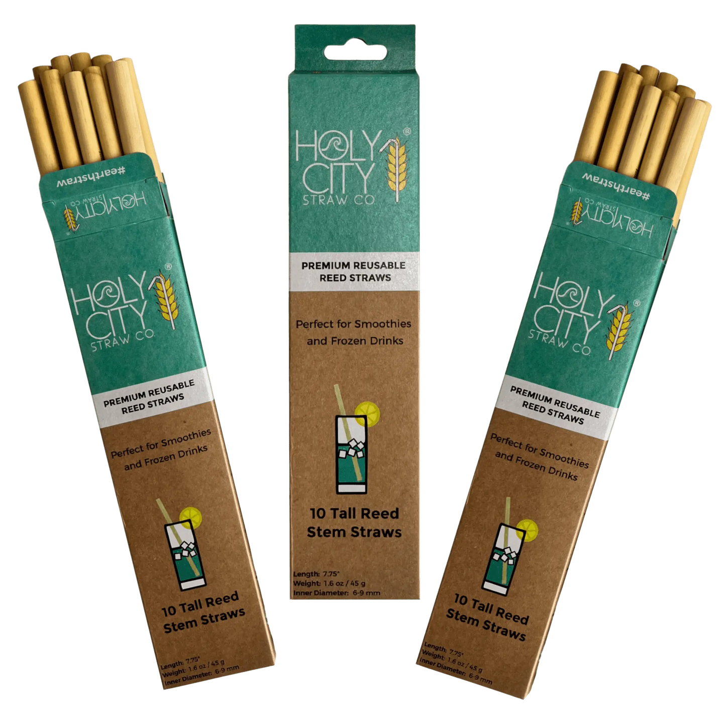 7.9" Jumbo Reed Straw Bundle - 3 Pack-3