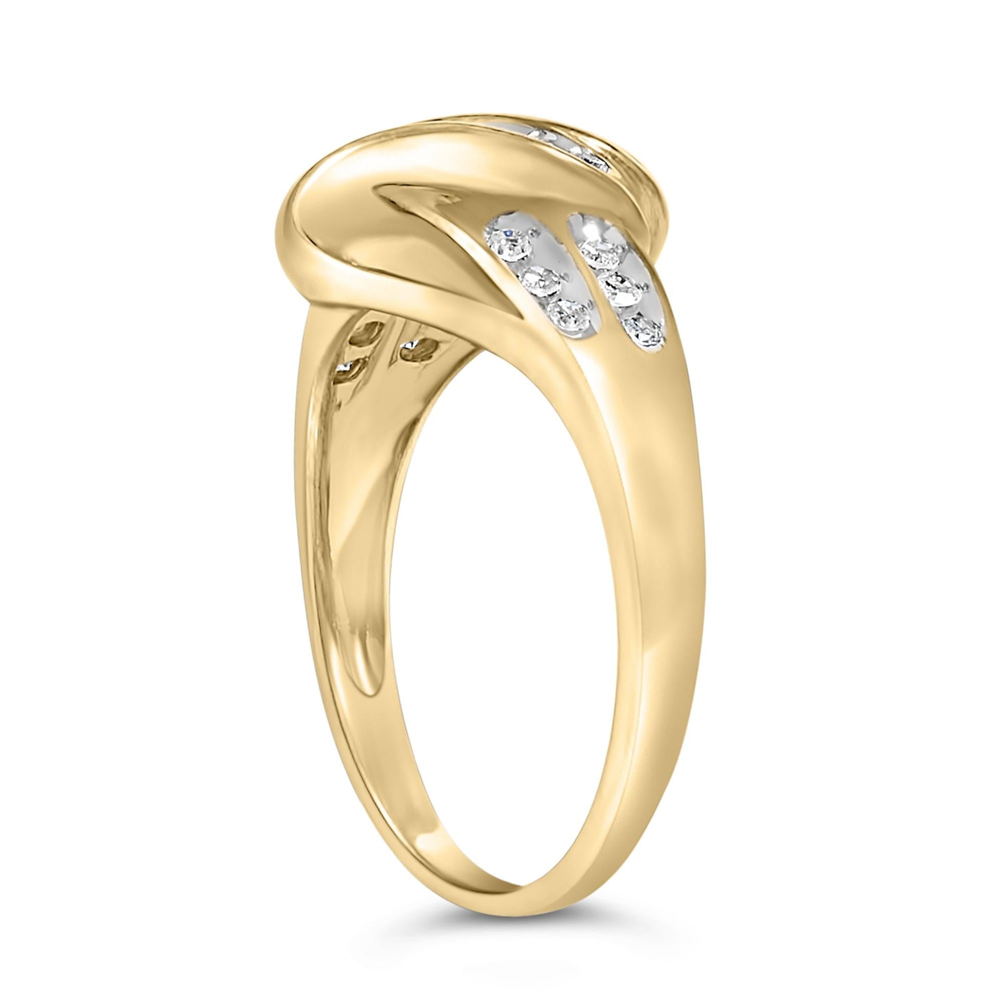 10K Yellow Gold Plated .925 Sterling Silver 1.0 Cttw Diamond Flower Cluster Open Halo Floral Ring (J-K Color, I2-I3 Clarity)-4