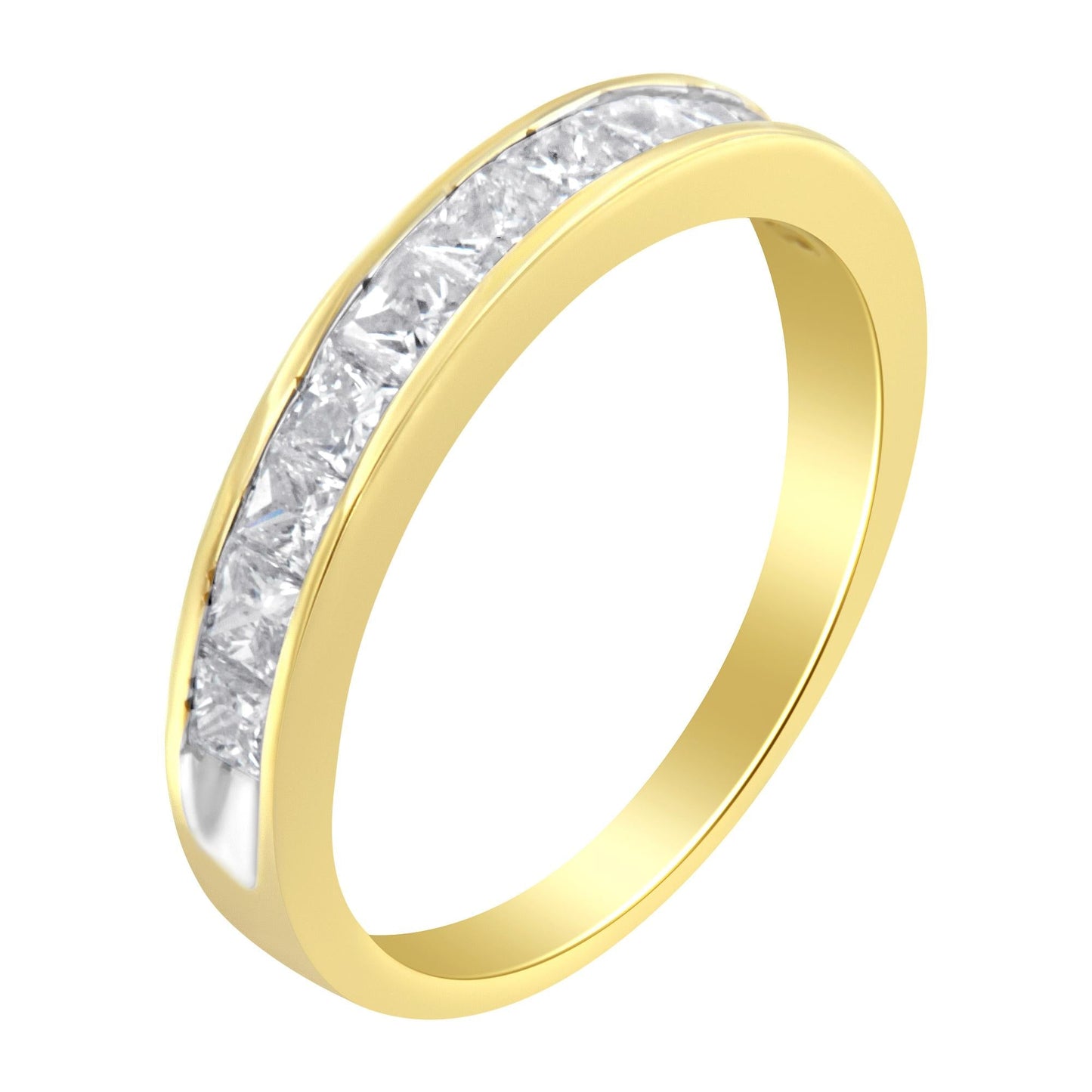 14KT Yellow Gold Diamond Channel Band Ring (1 cttw, H-I Color, SI2-I1 Clarity)-3