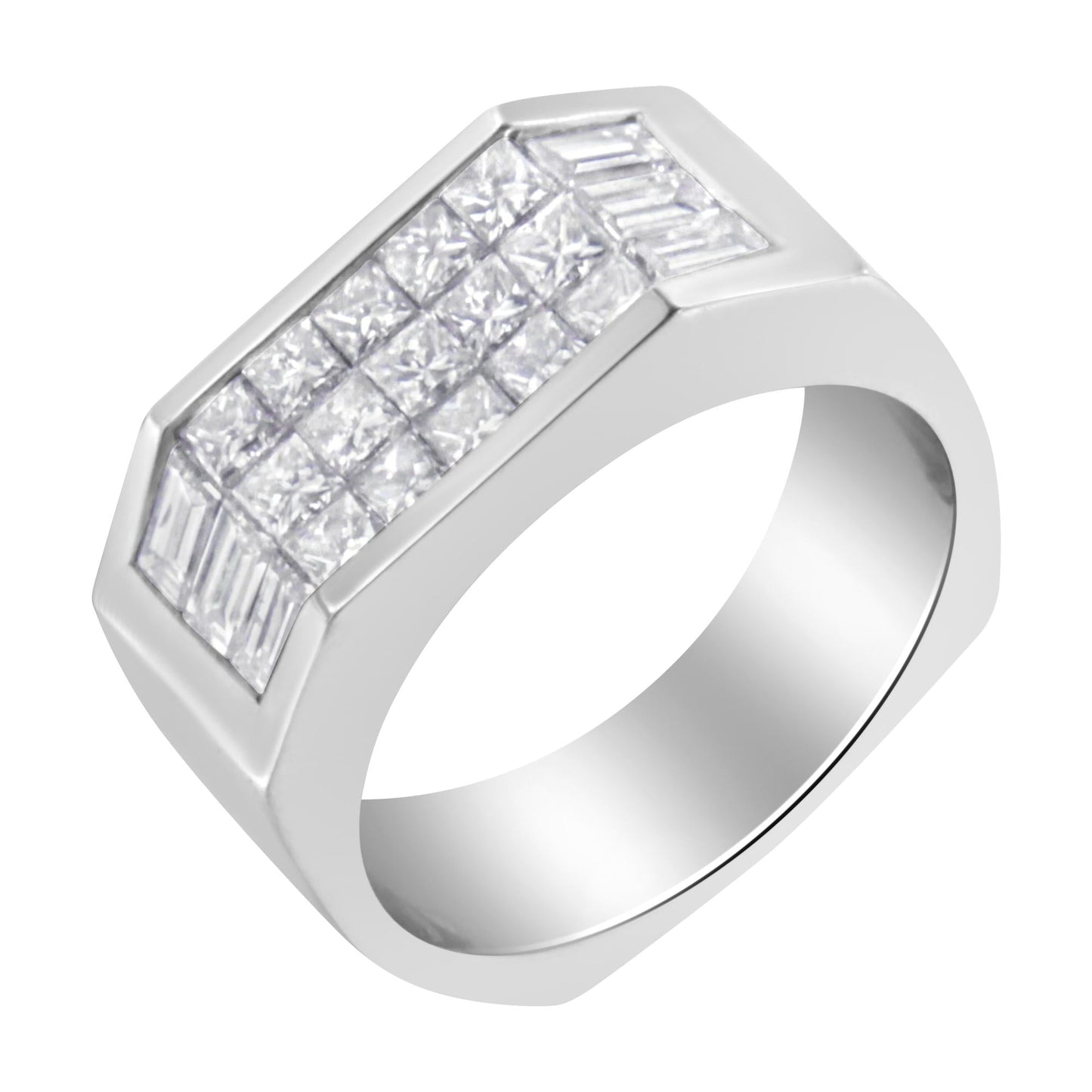 14KT White Gold Diamond Ring (1 3/4 cttw, G-H Color, VS2-SI1 Clarity)-4
