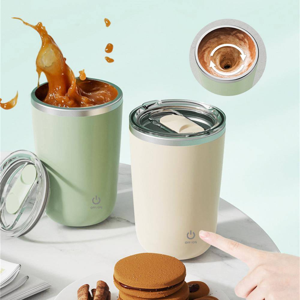 Insulated Self-Stirring Coffee Mug – 350 ml Electric Mixer & Thermal Cup-2