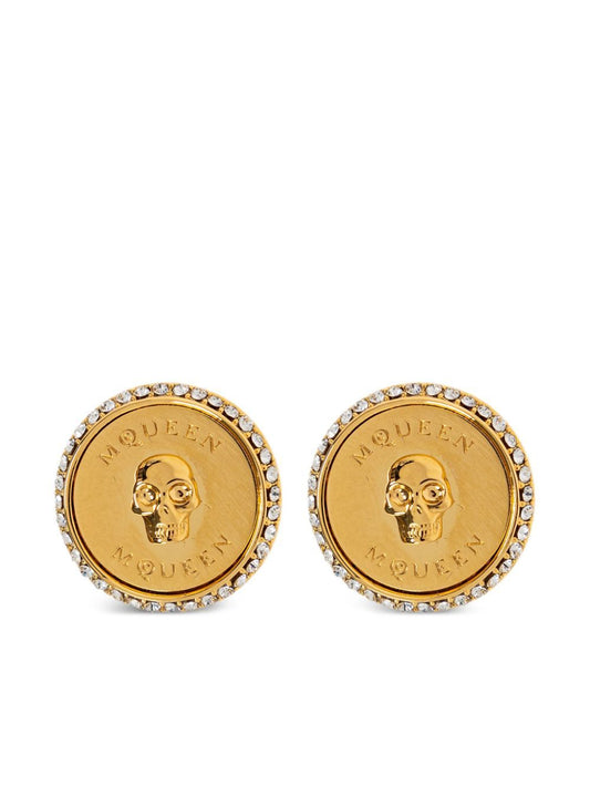 Alexander Mcqueen Women Sovereign Skull Earrings