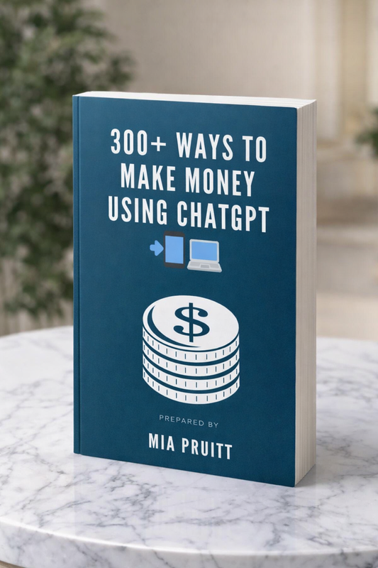 300+ Ways to Make Money With CHATGPT By Mia Pruitt (eBook)