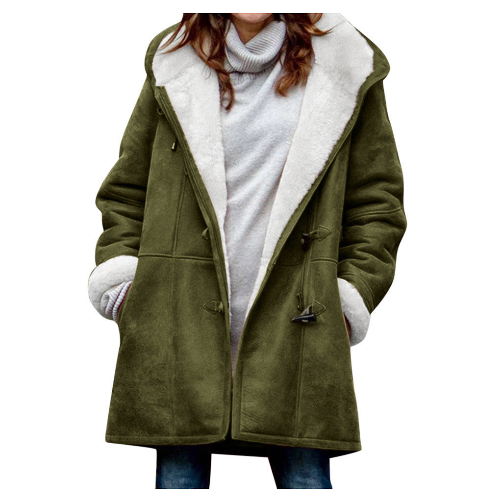 Winterknoopjas Modieuse warm kappiebaadjie met sakke Damesklere