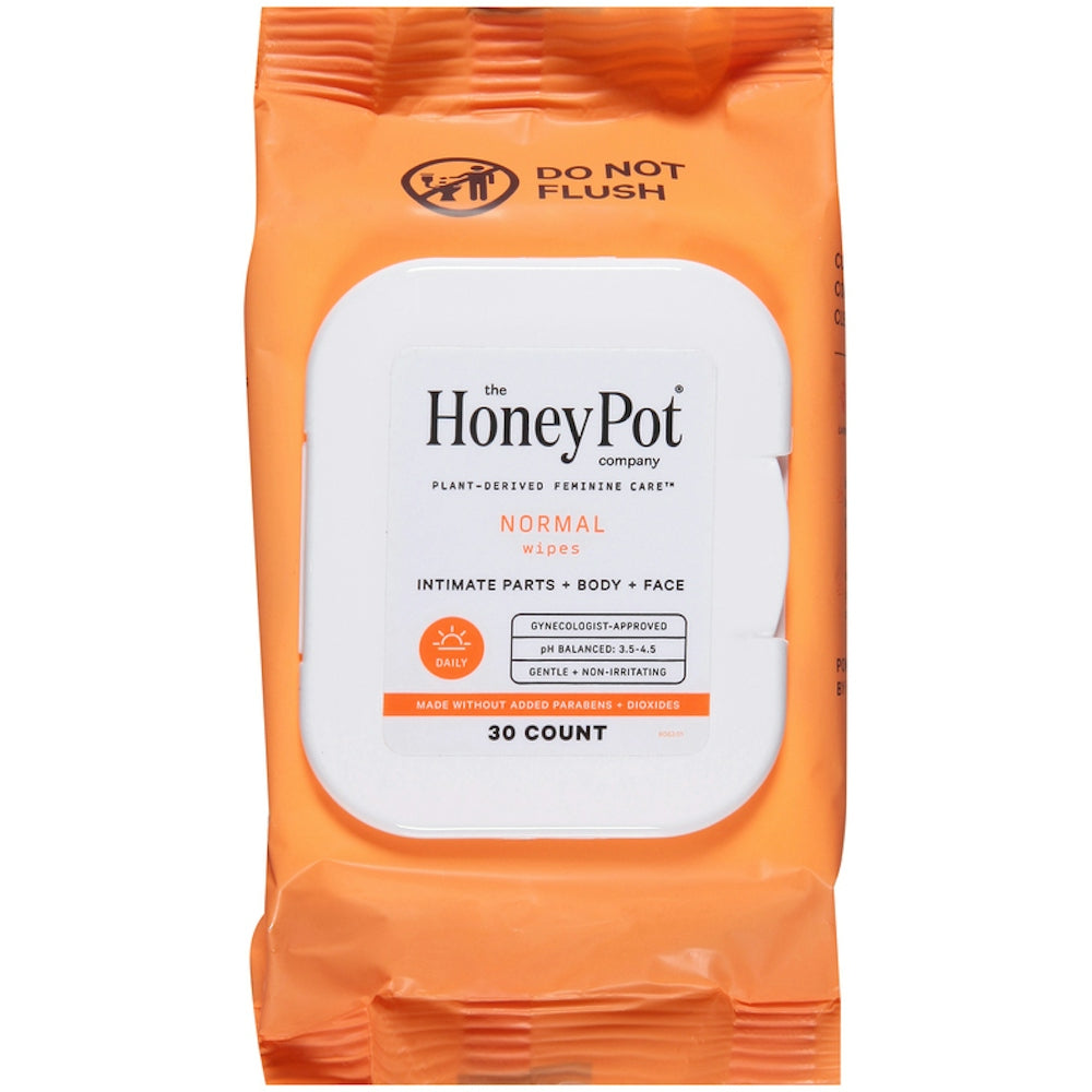 The Honey Pot Feminine Wipes Normal 30 Ct
