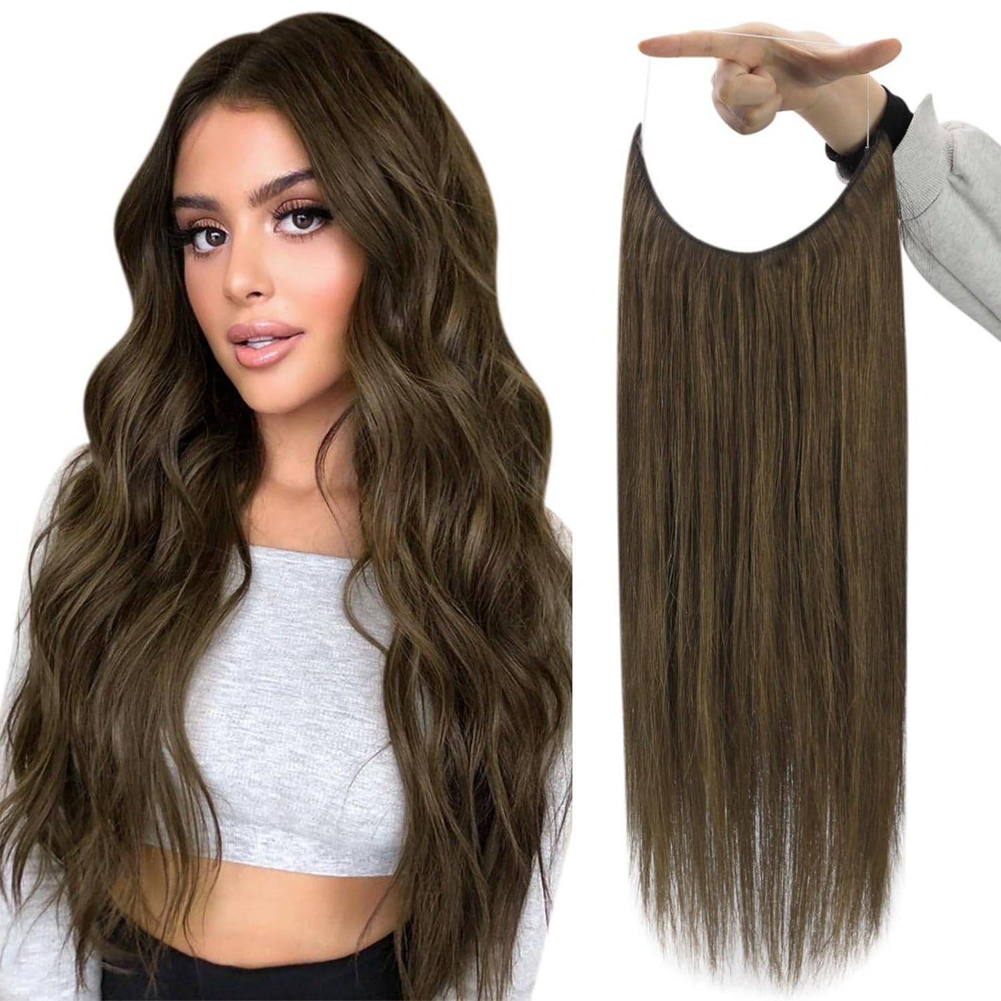 VIP BandX Halo / Silky Straight 24" with Clip
