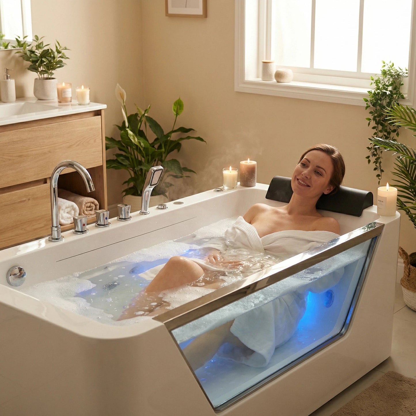 67" Hydrotherapy Jetted Bathtub
