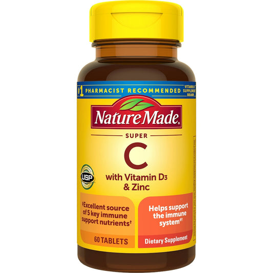N M  Super C Vit D3 Zinc Tb 60