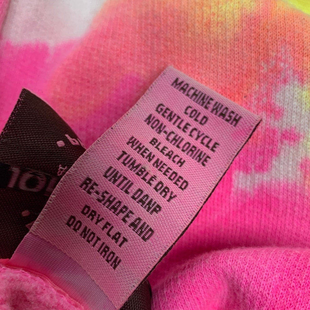 Jon Lauren Girls XS Tie Dye My First Seaside Tee Long Sleeve Hoodie Sweatshirt