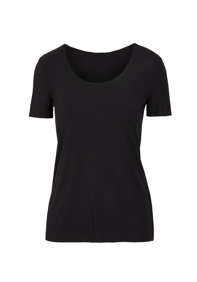 EGI Luxury Cotton Underwear Invisible Seamless Clean-Cut Scoop Neck T-Shirt. Made in Italy (3103)