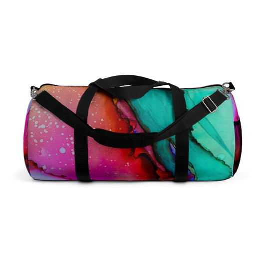Vibrant Abstract Duffel Bag | Travel Bag, Gym Tote, Weekend Getaway, Colorful Bag, Unique Gift
