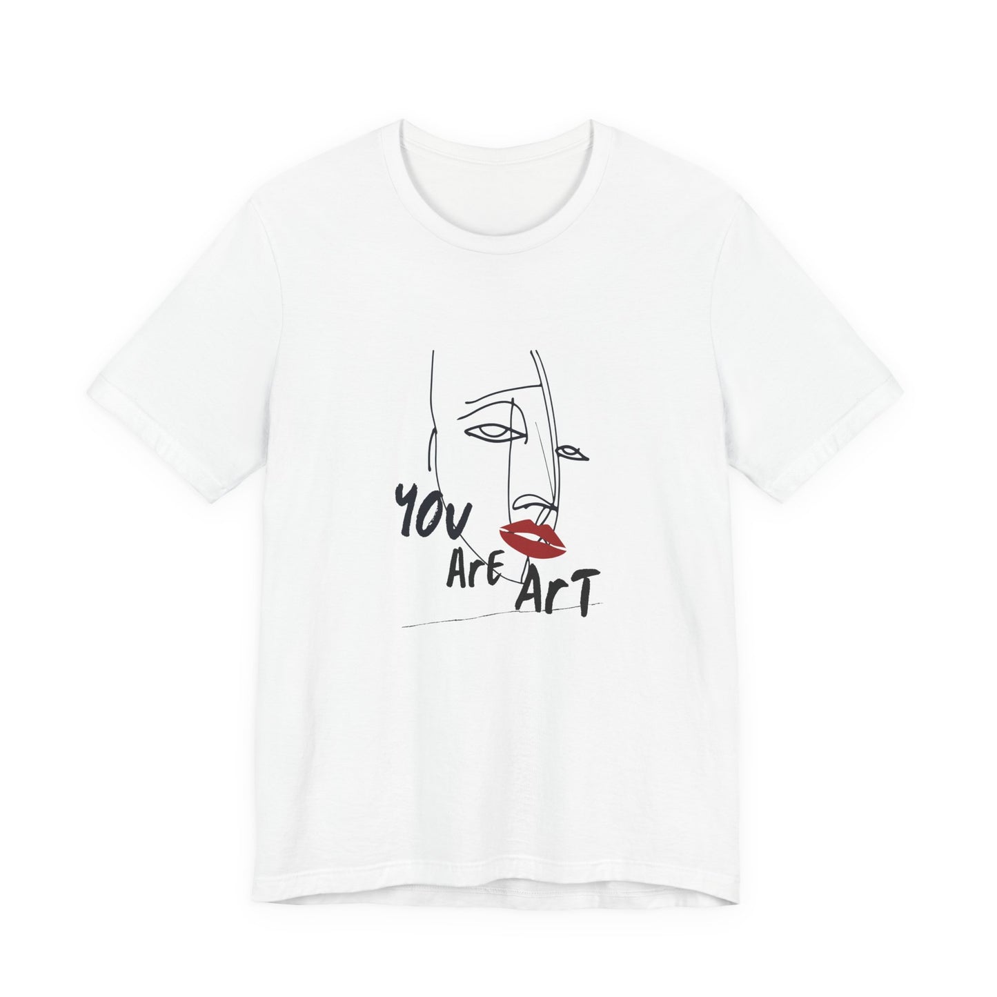 Artistic Expression Unisex Tee - You Are Art, Creative Gift, Casual Wear, Modern Design, Art Lover's Shirt