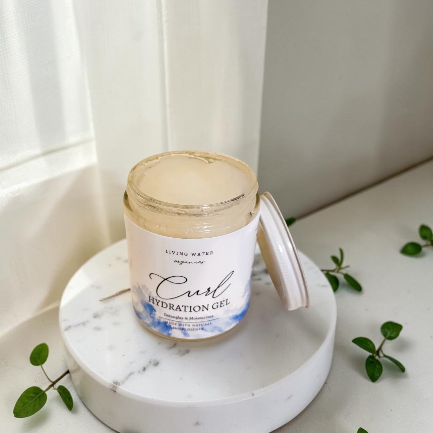 Curl Hydration Gel for Curly, Coily, and Wavy Hair Oil-Free (Buildable Medium to Strong Hold)