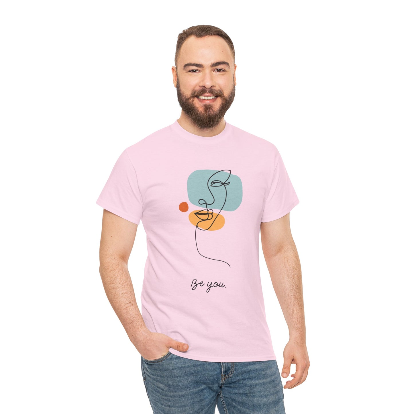 Minimalist Be You Tee, Unisex Cotton T-Shirt, Inspirational Graphic Tee, Gift for Friends, Casual Everyday Wear, Self-Love Apparel