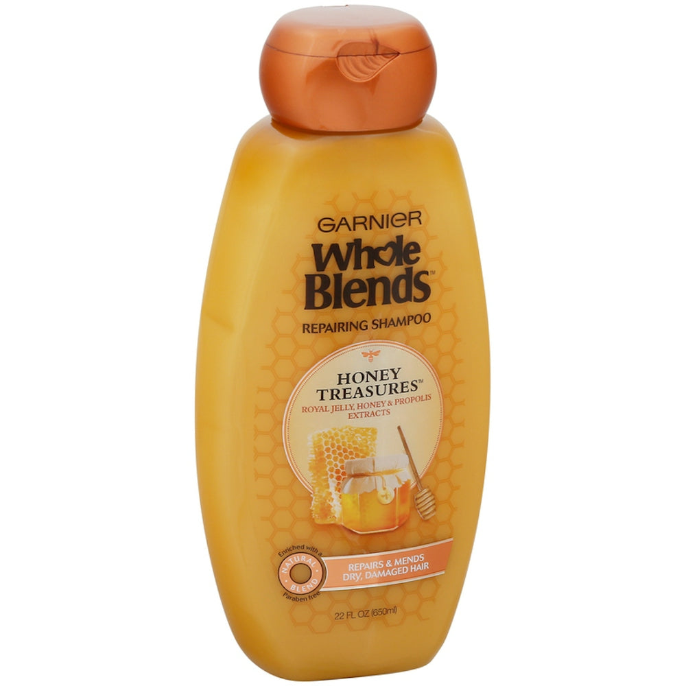 Garnier Whole Blends Honey Treasures Shampoo For Damaged Hair - 650 mL