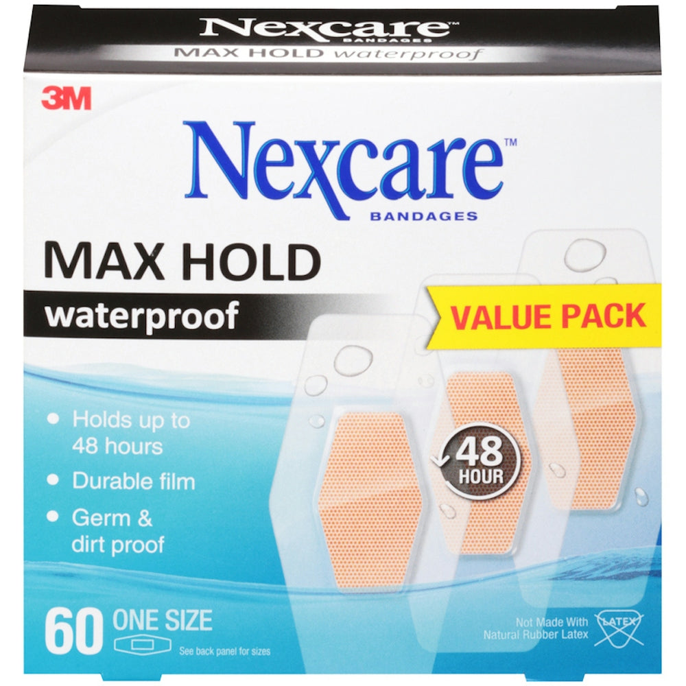 Nexcare Value Pack Max Hold Waterproof Bandages