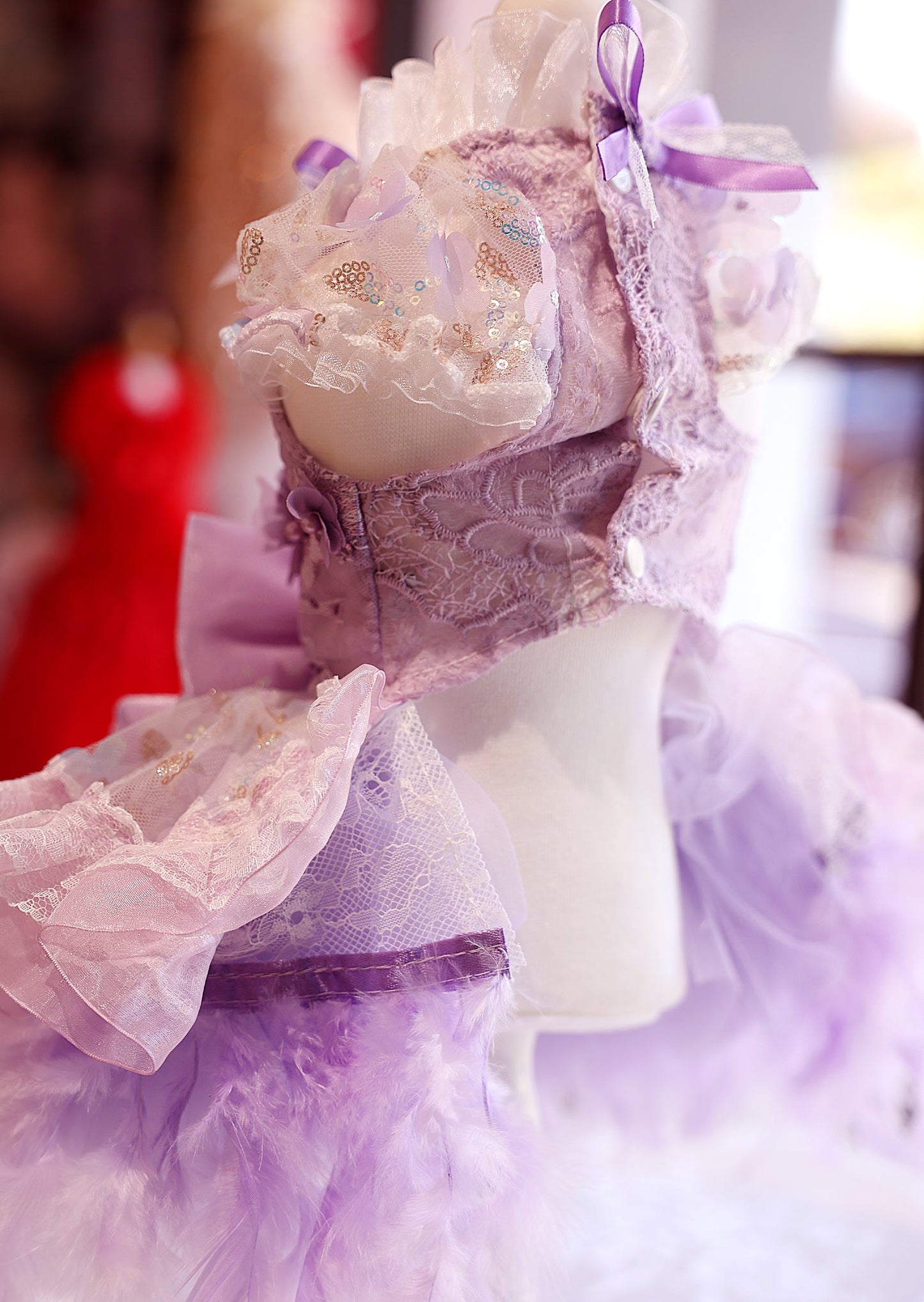 Dog Dress Feather Dream Princess Dress