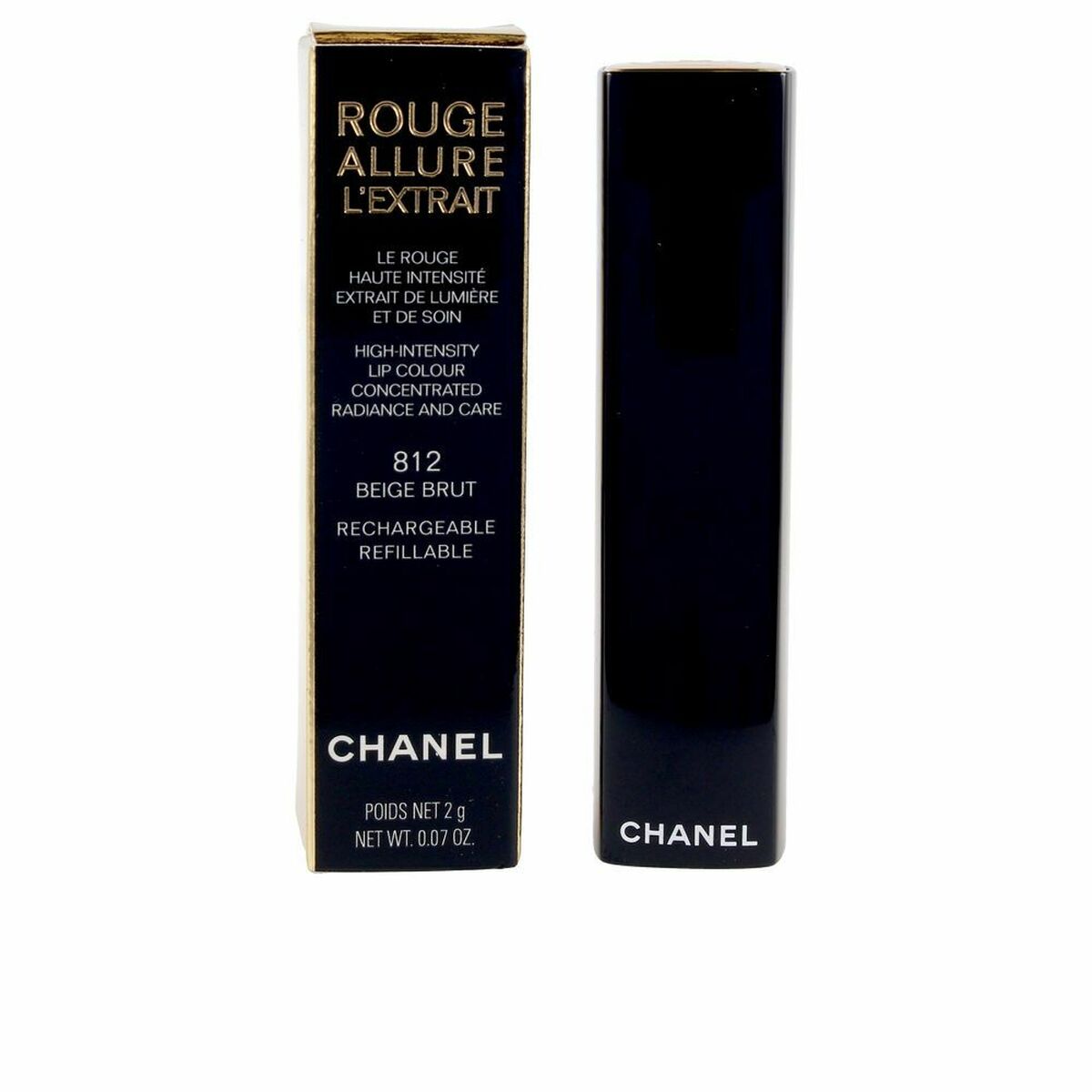 Lipstick Chanel Rouge Allure L'extrait Beige Brut 812-1
