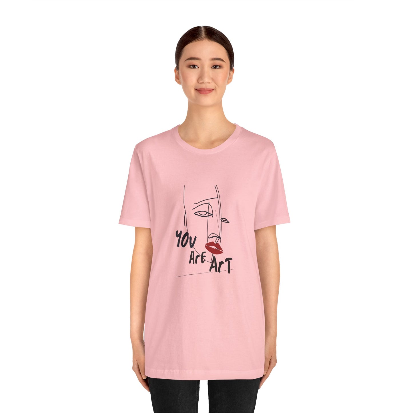 Artistic Expression Unisex Tee - You Are Art, Creative Gift, Casual Wear, Modern Design, Art Lover's Shirt