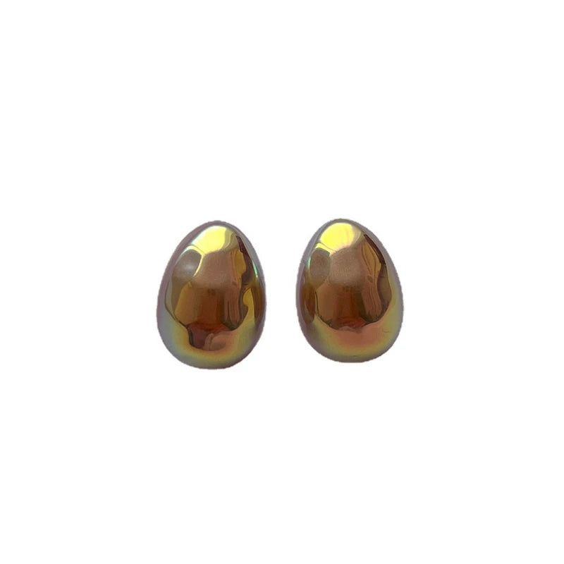 Bilandi Fashion Jewelry Silver Needle Shiny Stud Earrings Pretty Design Colorful Simulated Pearl Earrings For Women Gift