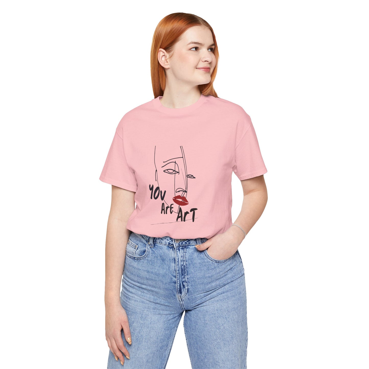 Artistic Expression Unisex Tee - You Are Art, Creative Gift, Casual Wear, Modern Design, Art Lover's Shirt