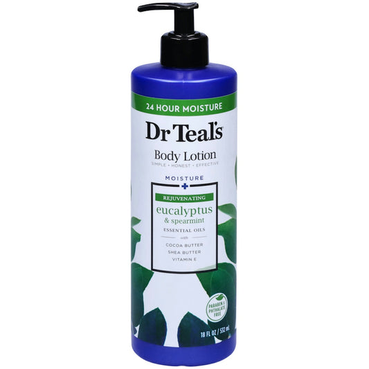 Dr Teal's  Rejuvenating Moisture  Eucalyptus & Supermint Body Lotion, 18 Fl Oz