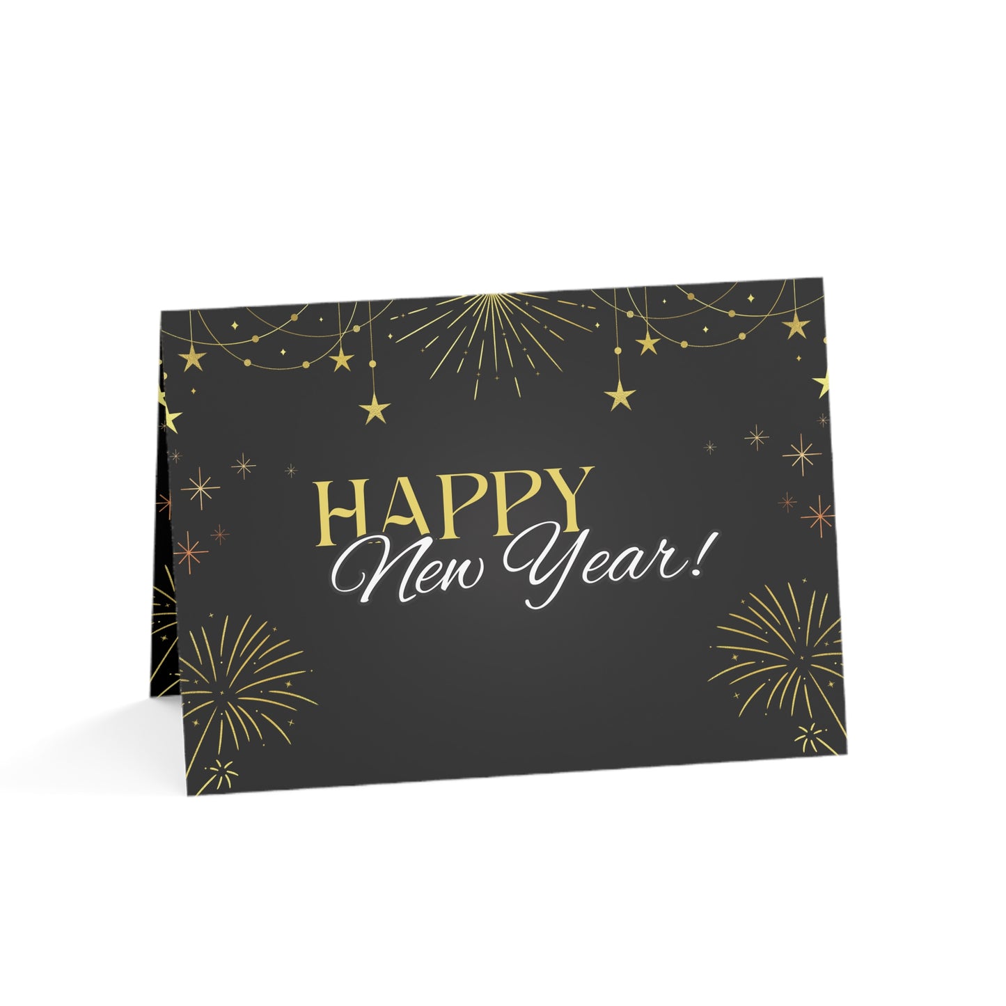 Stylish New Year Greeting Cards - Festive Holiday Stationery for Celebrations, Invitations, Gift Cards, and Special Occasions