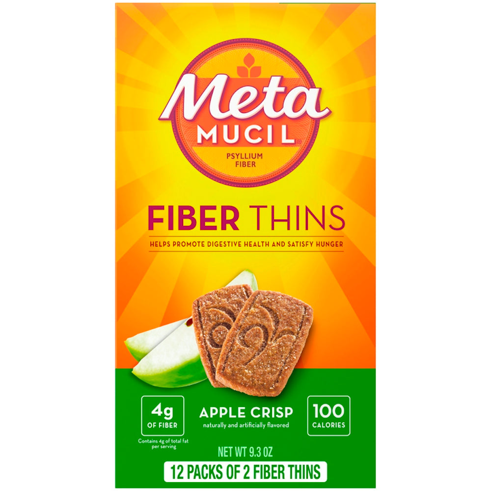 Metamucil Fiber Supplement Thins, Apple Crisp Flavor