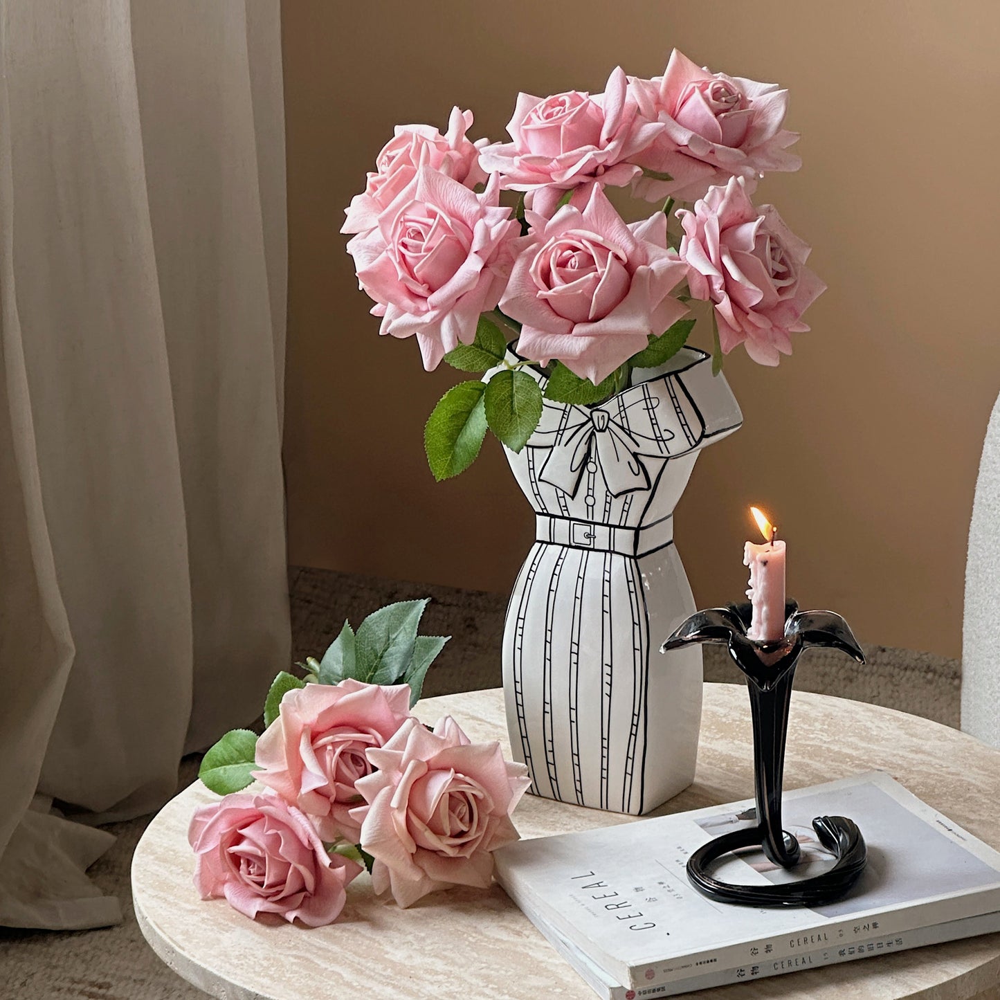Dress-Inspired Ceramic Vase-2