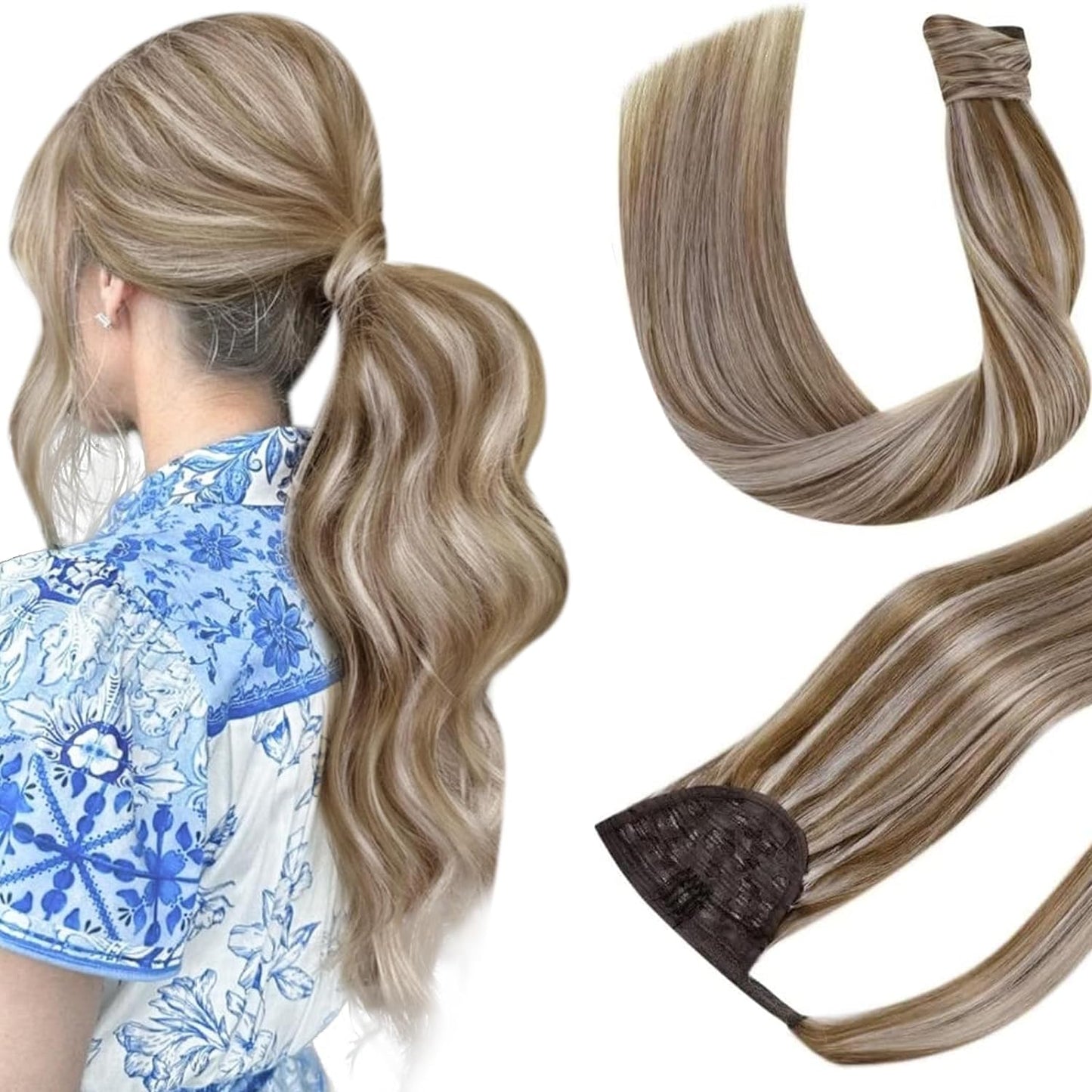 VIP PONYTAIL / Silky 24" (100 grams) 100% Human Hair