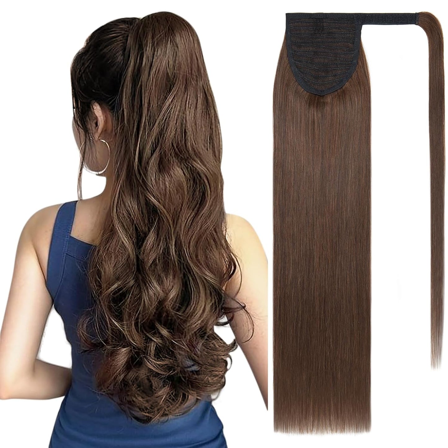 VIP PONYTAIL / Silky 24" (100 grams) 100% Human Hair