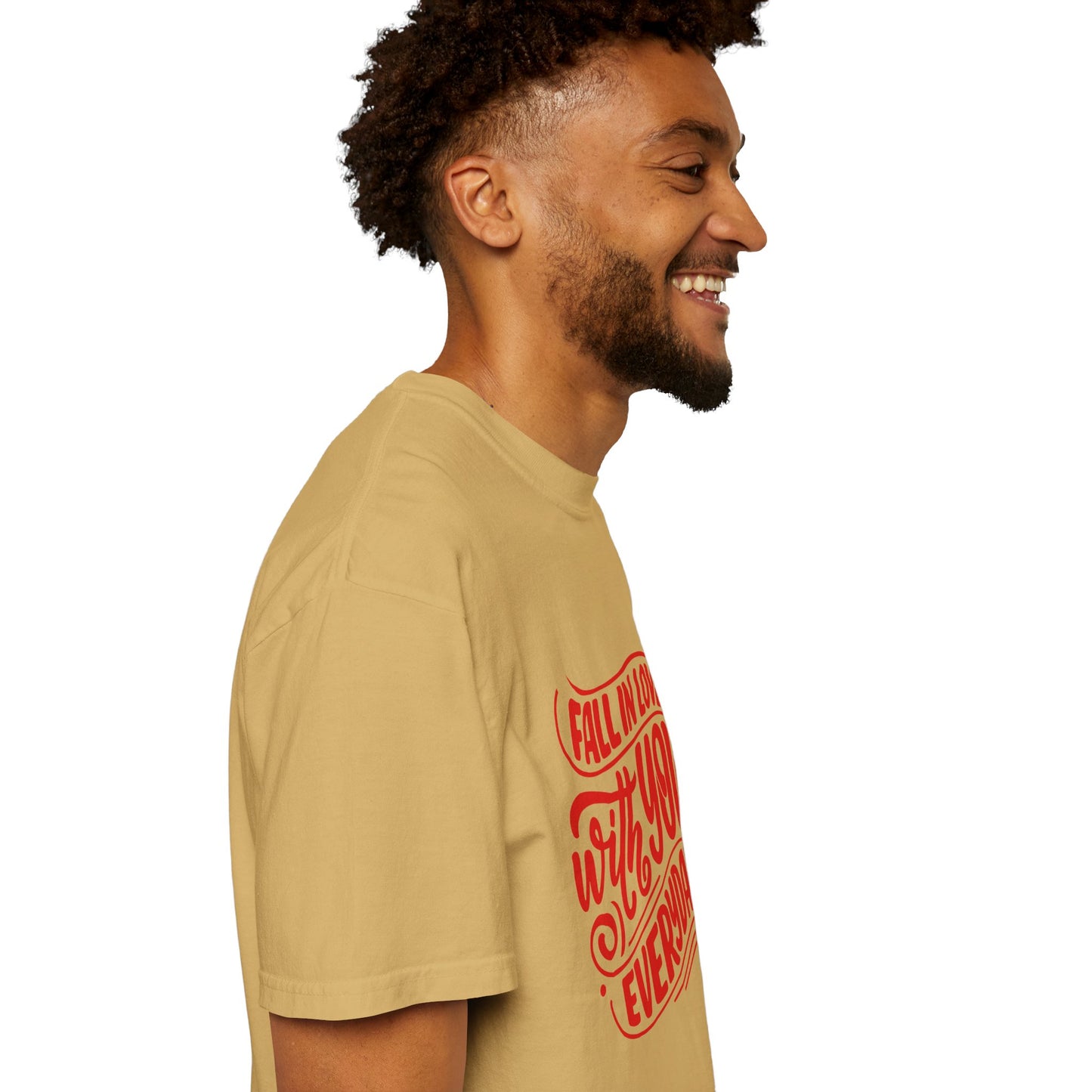 Fall in Love with YOU Quote T-shirt for Couples, Valentine's Day, Gifts for Him/Her, Casual Everyday Wear, Comfortable Unisex Tee