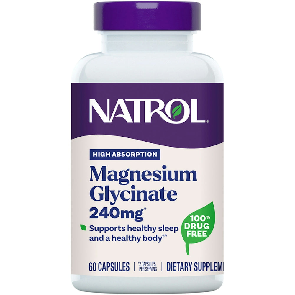Natrol® High Absorption Magnesium Glycinate – 60 Capsules