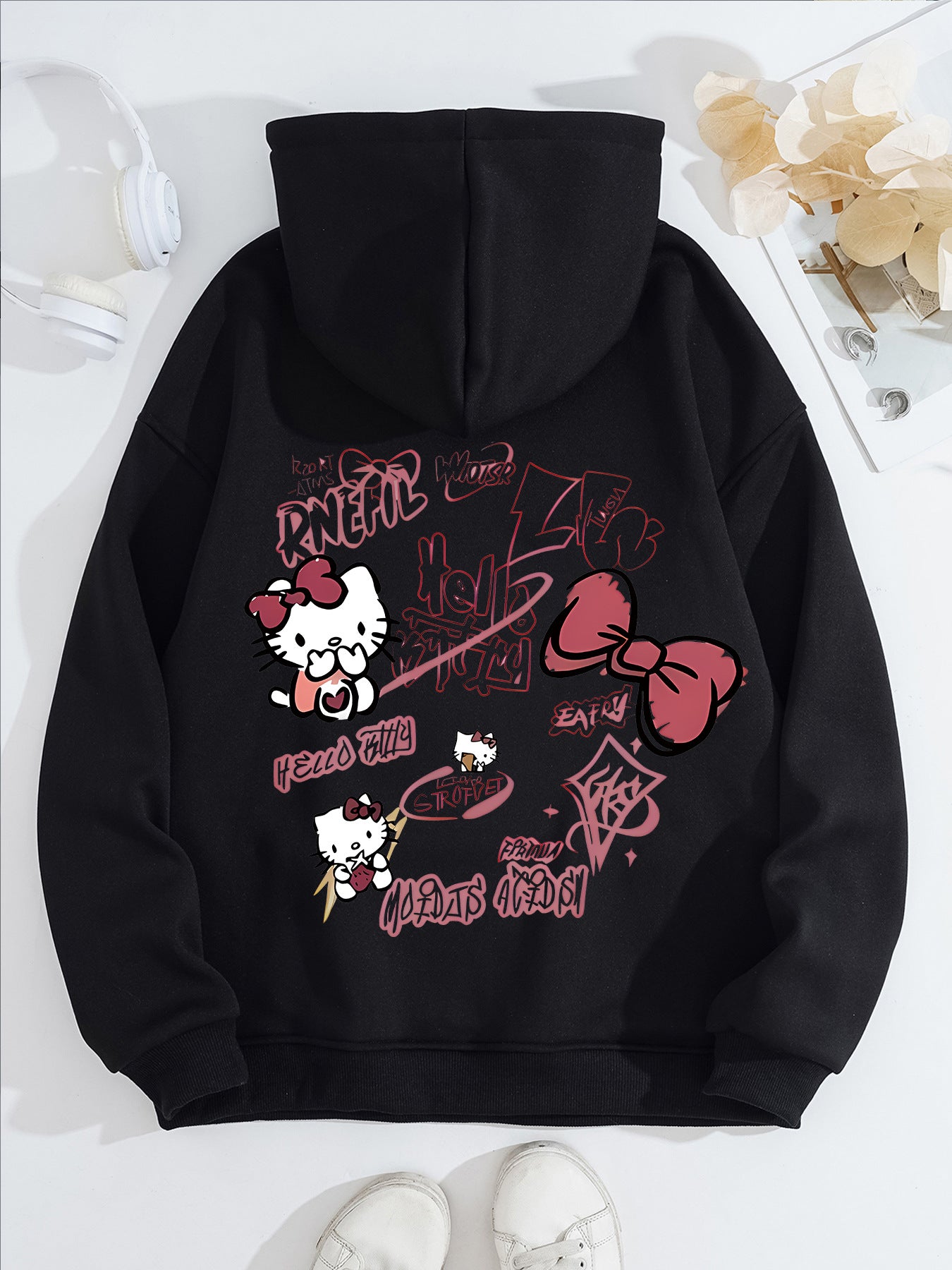 Hello Kitty printed loose sweatshirt