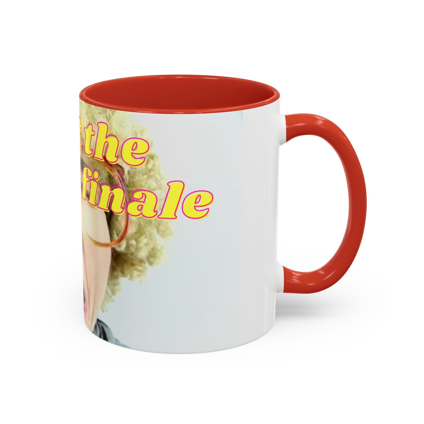 Humorous Accent Coffee Mug, "Me at the season finale", Funny Gift for TV Lovers, Comedy Merchandise, Unique Birthday Present, Fun Housewarming Mug