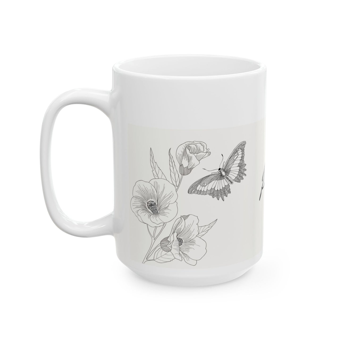 Inspirational Ceramic Mug with Psalm 91:11 Design, Gift for Friends, Home Decor, Tea & Coffee Lovers, Inspirational Quote