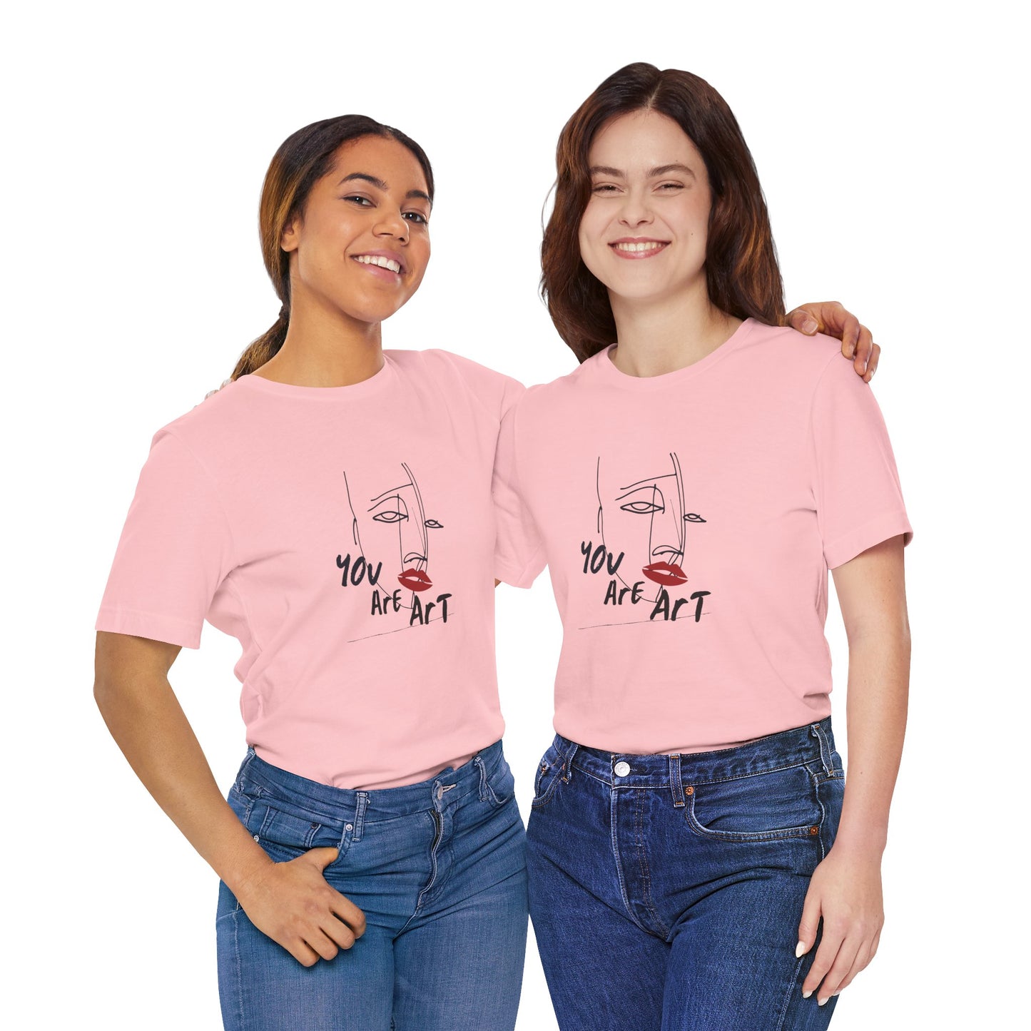Artistic Expression Unisex Tee - You Are Art, Creative Gift, Casual Wear, Modern Design, Art Lover's Shirt