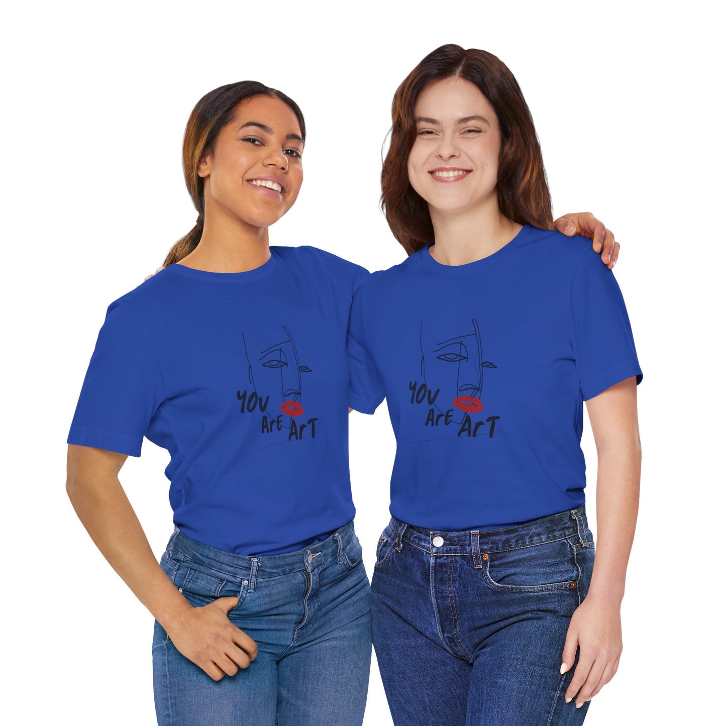Artistic Expression Unisex Tee - You Are Art, Creative Gift, Casual Wear, Modern Design, Art Lover's Shirt