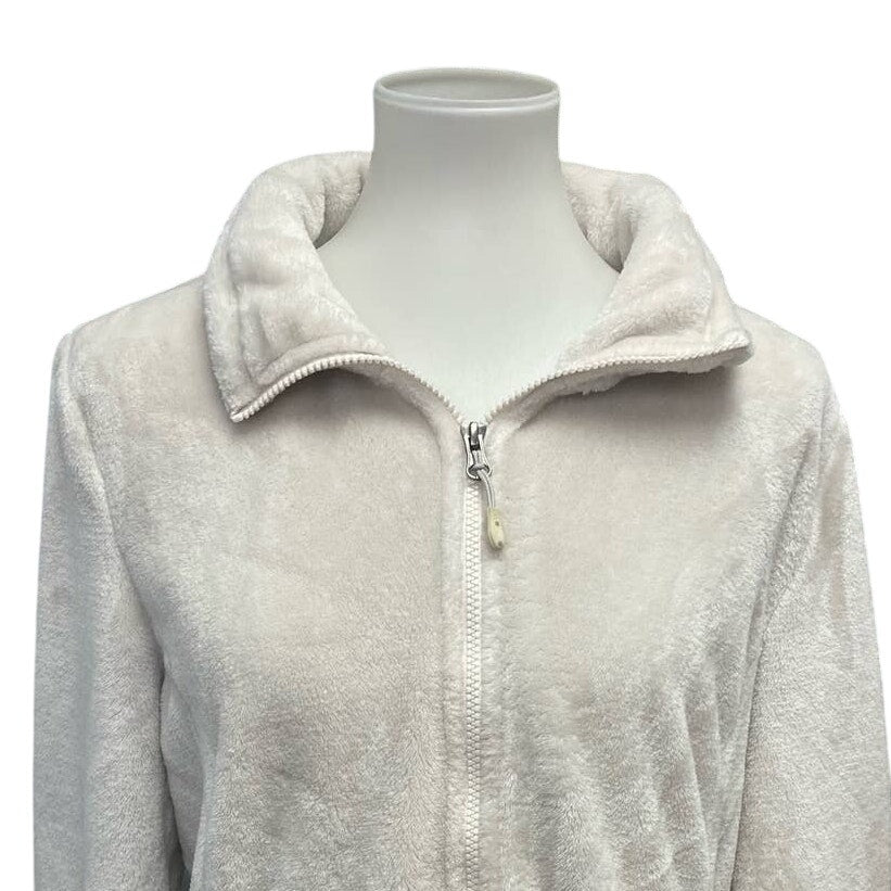 HeatKeep Womens XL Super Soft Full Zip 100% Polyester Fleece Jacket w Pockets